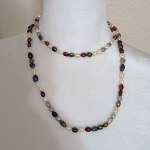 Fresh water Pearl's,opera length 34 inches.Multicolors that go with everything.